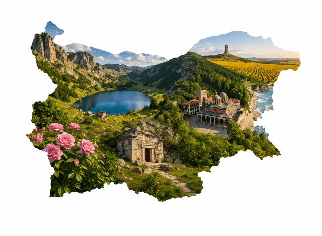 България планини и морета.